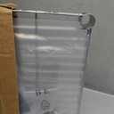 Whitmor 1 Tier Supreme Stacking Shelving Unit, Wire Metal Home Storage Organizer, 30" L x 14" W x 15" H, Chrome w/Liner, 1-TIER,30"L x 14"W x 15"H,Sliver w/Liner