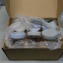 KeaBabies 12pk 4oz Glass Baby Food Containers with Lids - Leak-Proof, Microwavable Small Glass Jars, Baby Purees & Toddler Snack Storage Containers, BPA-Free, Dishwasher & Freezer Safe (Slate)