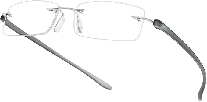 Bhigh Anti-blue light frameless reading glasses Lightweight anti-fatigue lenses Reading Universal for men and women
2 PCS