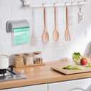 Cabilock Wall Mount Garbage Bag Organizer Box Adhesive Trash Bag Holder for Kitchen Bathroom Storage Space Saving Easy Access 3 Pack