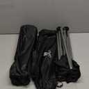 Opliy Camping Stool 2 Pack, 13 Inch Portable Folding Stool for Outdoor Gardening and Beach Hiking Fishing, Foot Stool with Carry Bag (Black)