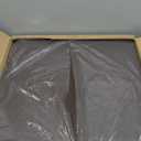 GLAXYFUR Folding Storage Bench, Cube PU Leather Footstool with Legs, Coffee Table, Ottoman with Storage for Living Room, 23.6 x 23.6 x15 Inches, Brown