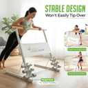Portable Folding Exercise Bar for Barre, Balance and Ballet Home Workouts, Strong Freestanding Stable Design