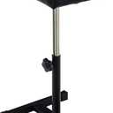Pedicure Manicure Footrest Adjustable Height Stand Beauty SPA Salon Nail Care Black (7.88"D x 10.63"W x 24.4"H)