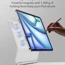 ESR for iPad Air 11 inch Case with Keyboard M4/M3/M2 (2026/2025/2024), iPad Pro 11 & Air 5/4th Magic Keyboard Case, Easy-Set Floating Cantilever Stand, Precision Multi-Touch Trackpad, White