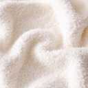 Panku Ultra Soft Cozy Knit Throw Blanket for Couch and Bed, Knitted Luxury Reversible Cozy Warm Fleece Blanket Throw, Plush Fluffy and Fuzzy Blankets for Gift (50x60inch, Cream)