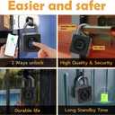 Pothunder Fingerprint Padlock with APP, Keyless Biometric Lock, Smart Waterproof Padlock Suitable for Gym, Locker, Gates, Fence, and Storage
