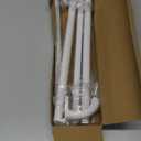 Blackout Curtain Rod 28-48, 3/4 Inch Curtain Rods for Windows Adjustable, Wrap Around Heavy Duty Telescoping Curtain Rods for Bedroom, Living Room, White