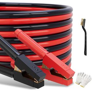 POADTOR Heavy Duty Jumper Cables for Car Battery, 0 Gauge 30 Feet 1000AMP, Automotive Booster Cables for Jump Starting Dead or Weak Batteries with Carrying Bag Included