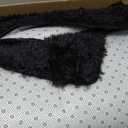 Super Fluffy Area Rugs 8x10, Big Modern Shag Black Rug for Living Room, Soft Plush Large Bedroom Under Bed Carpet for Kids, Non Slip Boys Girls Room Home Decor for Dorm Nursery Classroom