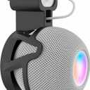 VOMA HomePod Mini Wall Mount Holder, Outlet Mount Stand with in-Built Cable Management System, No Screw or Drilling Needed, Excellent Space Saving Accessory Black