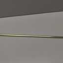 Amazing Drapery Hardware 7/16 Inch Brass Cafe Rods with Brass Ends, Set of 1 (Hardware Included) - Adjustable Length 28-48 Inches, Easy to Install Metal Rods for Doors, Windows, and Sidelights
