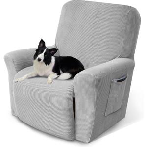 Recliner Chair Cover Lazy Boy Recliner Covers Recliner Covers for Recliner Chair 1 Piece Furniture Protector Prevent wear and pet HairRecliner,Light Grey
