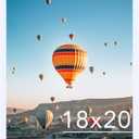 JCJMY 18x20 Picture Frame White for Poster Photo Picture, Horizontal and Vertical Formats for Wall Hanging, 18 x 20 Wall Gallery Poster Photo Frame for 18 by 20 Photos Posters, White