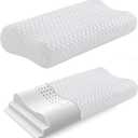 Hcore Memory Foam Pillow for Neck Pain Relief, Contour Cervical Pillow for Side Sleepers, Sandwich Orthopedic Pillow, Ergonomic Adjustable Pillow (Queen Size)