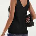 BTFBM Sweater Vest Women 2026 Spring Summer Sleeveless V Neck Sparkle Knit Basic Loose Fit Tank Tops Vacation Outfits (L)