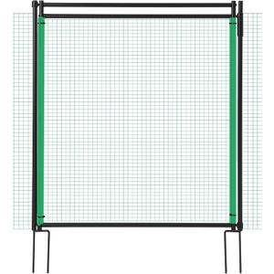 Temporary Fence Gate,3' Height,Garden Fence Mesh Door, Free Open and Close Boundary for Garden Backyard Outdoor Animal Protect, Non Electric Safe for Children and Dog