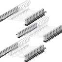 GoodtoU Pants Hangers, 50 Pack Skirt Hangers with Adjustable Clips for Men Women Kids Pants Shorts Trouser Jeans Clothes