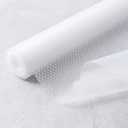 12 Inches x 10 FT Non-Adhesive Shelf Liner Water Resistant Oil-Proof Thickened Easy to Clean and Cut Drawer Mats for Refrigerator, Desk, Cabinet, Kitchen