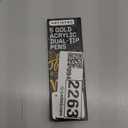 ARTISTRO 5 Gold Acrylic Paint Markers - Paint Pens for Drawing, Brush + Fine Tips - For Fabric, Rock, Glass, Wood, DIY, Eggs - Art & Craft Supplies for Adults, Teens, Kids - Easter Basket Stuffers