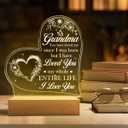 SANDJEST Acrylic Night Light Gifts for Grandmother, Sentimental Gifts for Grandma Nana Mimi on Birthday Christmas Valentines