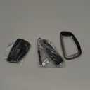 FT FUNTOR for Chevrolet Tahoe Metal Key Fob Cover,PU Leather,Zinc Alloy Key Case Protector,for GMC Yukon Denali Sierra 2021-2025,for Chevy Silverado Suburban Tahoe 2022-2024 (Black, 5 Button)