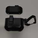 RFUNGUANGO for AirPods 4 Case, Compatible with AirPods 4th Generation Protective Case with Phone Stand & Cleaning Kit, Magnetic Automatic Lock, Compatible with MagSafe, Black