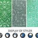 Neck Gaiter Mask Face Scarf Bandana Tube Cover Headwear Balaclava Headband Headwrap for Men and Women (9-green)