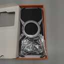 Adaivia Phone Case, Suitable for iPhone 16 Pro Max, Simple Frameless Design, with Magnetic Phone Stand Metal Shell (Titanium Color)