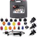 Powerbuilt 22 Piece Cooling System Pressure Tool Kit, Service and Leak Detection for Cars and Trucks, Coolant Adapters, Storage Case 940427
