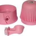 Pet Water Dispenser for Dogs and Cats, 67.6 oz Gravity-Fed Water Bowl for Clean Drinking, Prevents Wet Fur, BPA-Free Polypropylene, Vida Mansa (Opaque Pink)