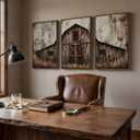 Framed Vintage Farmhouse Wall Art for Living Room, Set of 3 20x30 In, 20" W x 30" H x 3Pcs