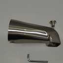 1 Pack Slip on Tub Spout with Diverter, Compatible with American Standard 8888026.002 Tub Spout, Bathroom Bathtub Faucet, Fits 1/2" Copper Water Tube(5/8" Dia), 5/32" Hex Wrench (Brushed Nickel) (Brushed Nickel)