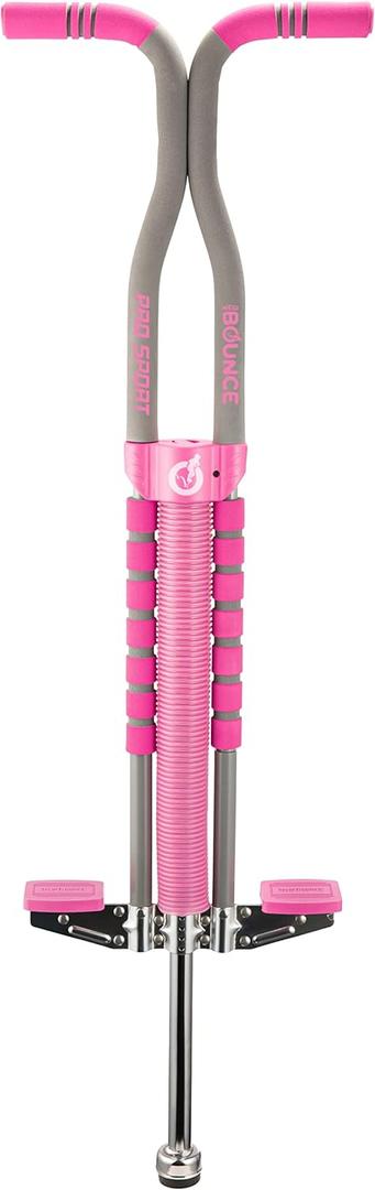 New Bounce Pogo Stick for Kids - Pogo Sticks for Ages 9 and Up, 80 to 160 Lbs - Pro Sport Edition, Quality, Easy Grip, PogoStick for Hours of Wholesome Fun (Pink)