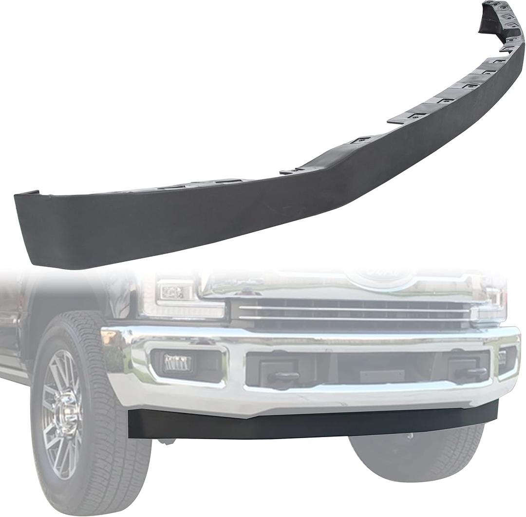 ECOTRIC Front Lower Bumper Valance Panel Compatible with 2017 2018 2019 F250 F350 F450 F550 2WD Ford Super Duty HC3Z-17626-AD, HC3Z17626AD, FO1095272, GNT56215066 Front Bumper Air Dam Deflector