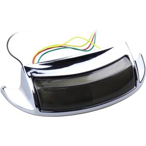 Rear Smoked Fender Tip Lights Red LED Turn Signals Compatible with Harley FLHP Touring Road King FLHR Electra Glide Classic Ultra Limited FLHTK FLHTP FLTRU Road Glide Ultra