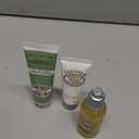 L'OCCITANE Almond Holiday Ornament Beauty Gift Set, 3-Piece Moisturizing Skincare Trio, Travel-Size Shower Oil, Body & Hand Cream Minis for Soft Skin