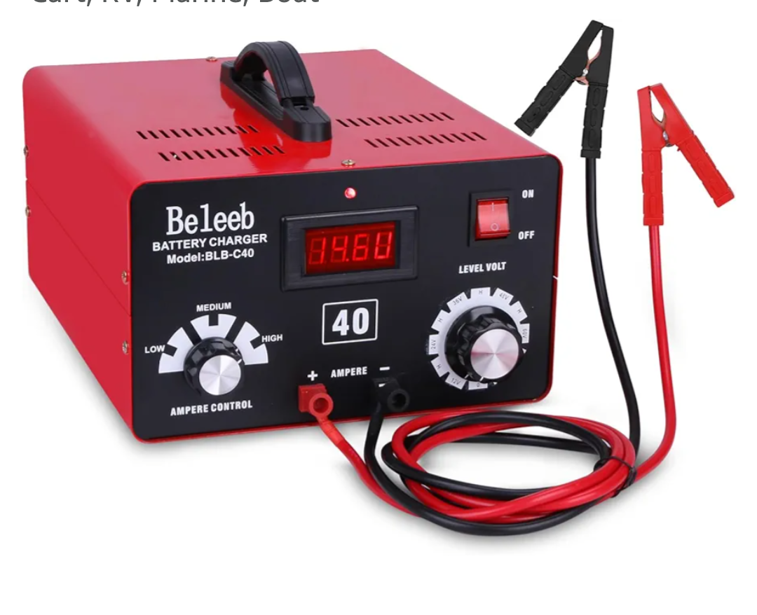 Multi-Voltage Battery Charger 12V 24V 36V 48V 60V 72V for LiFePO4, Lithium Batteries, High Voltage Pulse Desulfator for Lead-Acid, for Car, Golf Cart, RV, Marine, Boat