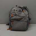 BabbleRoo Diaper Bag Backpack - Baby Essentials Travel Tote - Multi Function Waterproof Diaper Bag, Travel Essentials Baby Bag with Changing Pad, Stroller Straps & Pacifier Case - Unisex, Light Gray