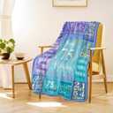 Happy 75th Birthday Gifts for Women, 75 Year Old Birthday Gifts for Women Turning 75, 75th Birthday Decorations Idea, Female 75th Birthday Gifts for Her, 75th Birthday Blanket Gifts 60X50