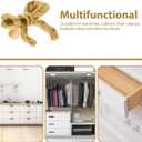 DOITOOL Vintage Bowknot Cabinet Pull Handles 1.96X1.37X3.93In Metal Drawer Knobs Set of 4 for Dressers Cupboards Decorative Hardware