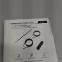 DELSWIN Cable Locks with Combination, 4-Digit Gate Lock with 3 Steel Ropes (9'' /23.6'' /47.2''), Security Cable Lock for Luggage,Helmet,Gym Locker,Cabinet,Gate,Scooter,Bike(Black)