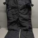 FREE SOLDIER Mens Snow Bibs Ski Pants Softshell Waterproof Insulated Warm Snow Pants Windproof Ski Bib Overalls(Black /30), S