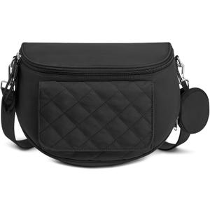 G4Free Small Diaper Bag with Portable Changing Pad Nylon Crossbody Purse Bum Bags with Wipe Pocket Women