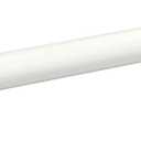 Industrial Curtain Rods, 48-84 Inch, 3/4 Inch Diameter, Wrap Around Curved Curtain Rods for Indoor and Outdoor, Modern Contemporary Design, White