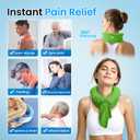 OutCool U-Flex Neck Coolers, Cooling Tube Wraps for Outdoor Cooling, Reusable Ice Packs for Migraine Shoulder Relief, Stress, Summer Hot Flashes, Outdoor Working, Travel, Green