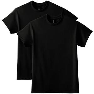 Gildan Unisex DryBlend Style G8000, Multipack T-Shirt, Black (2-pack), Large