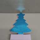 Napco LED Infinity Mirror Christmas Tree with Red Star Topper 8 inch Festive Christmas Tabletop Dcor