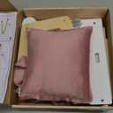 ROBUD Play High Chair, Pretend Play High Chair with Cushion, Movable Table, Wooden Baby Doll Accessories, Fits 18-20 Inch Dolls, White