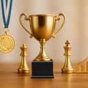 Chunful Wood Base Trophy Base DIY Square Stand Blank for Trophies Awards Trophies Figurines Cups Display Stand